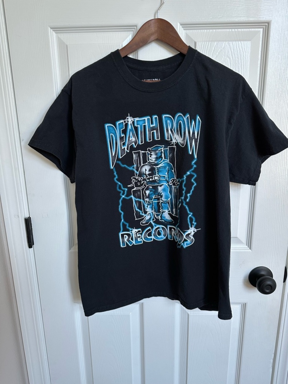 Death Row Records Black Short Sleeve Graphic Tee